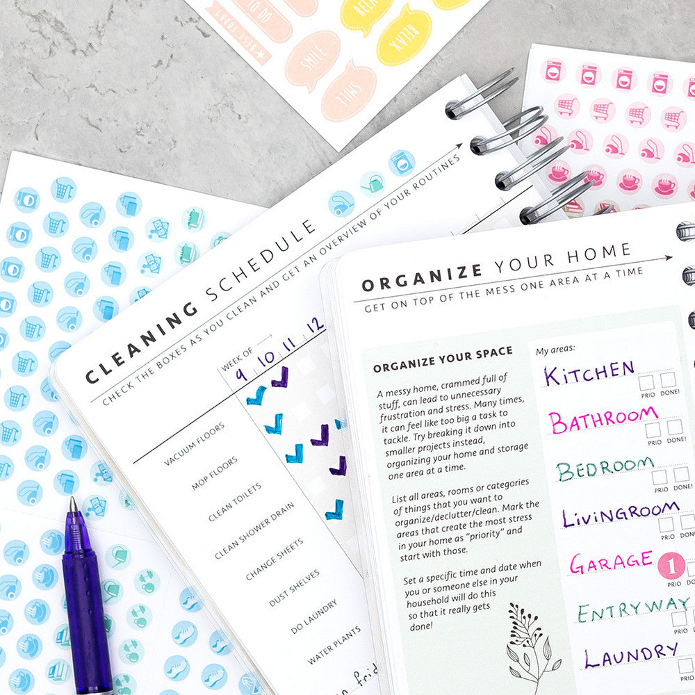 Roligare städning med våra nya sidor Ordning & Reda + Freebie för hela familjen