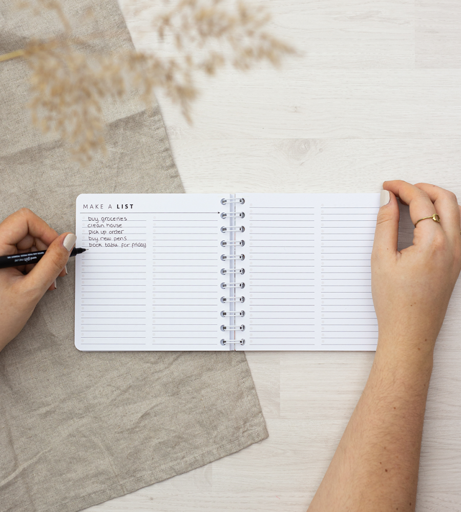 mellan anteckningsbok - spiralbindning - storlek mellan (mixbook)