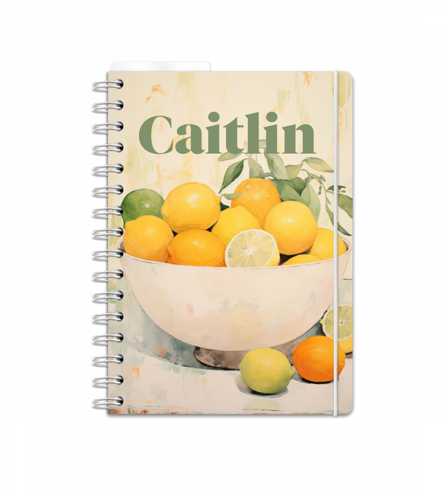 a5 anteckningsbok - spiralbindning - storlek a5 (mixbok)