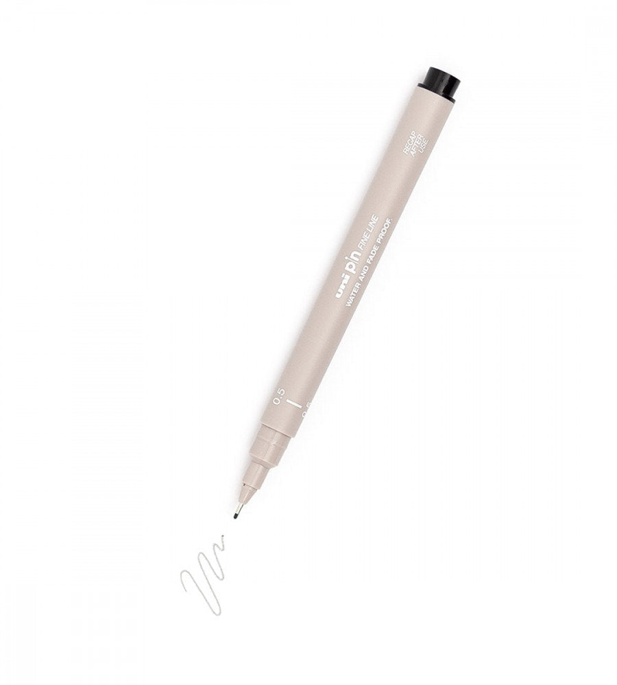 penna fineliner uni pin - ljusgra (uni-pin-fine-line) light grey