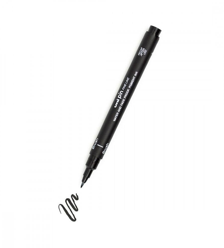 penna penselpenna uni pin brush - svart (uni-pin-fine-line) black