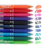 paket kulspetspenna pilot frixion clicker 0.7 - 10-pack (pennor) multicolor