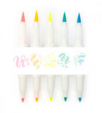 pennor Överstrykningspenna zebra mildliner brush fluorescent 5-pack (fluorescent)