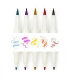 pennor Överstrykningspenna zebra mildliner brush warm 5-pack (warm)