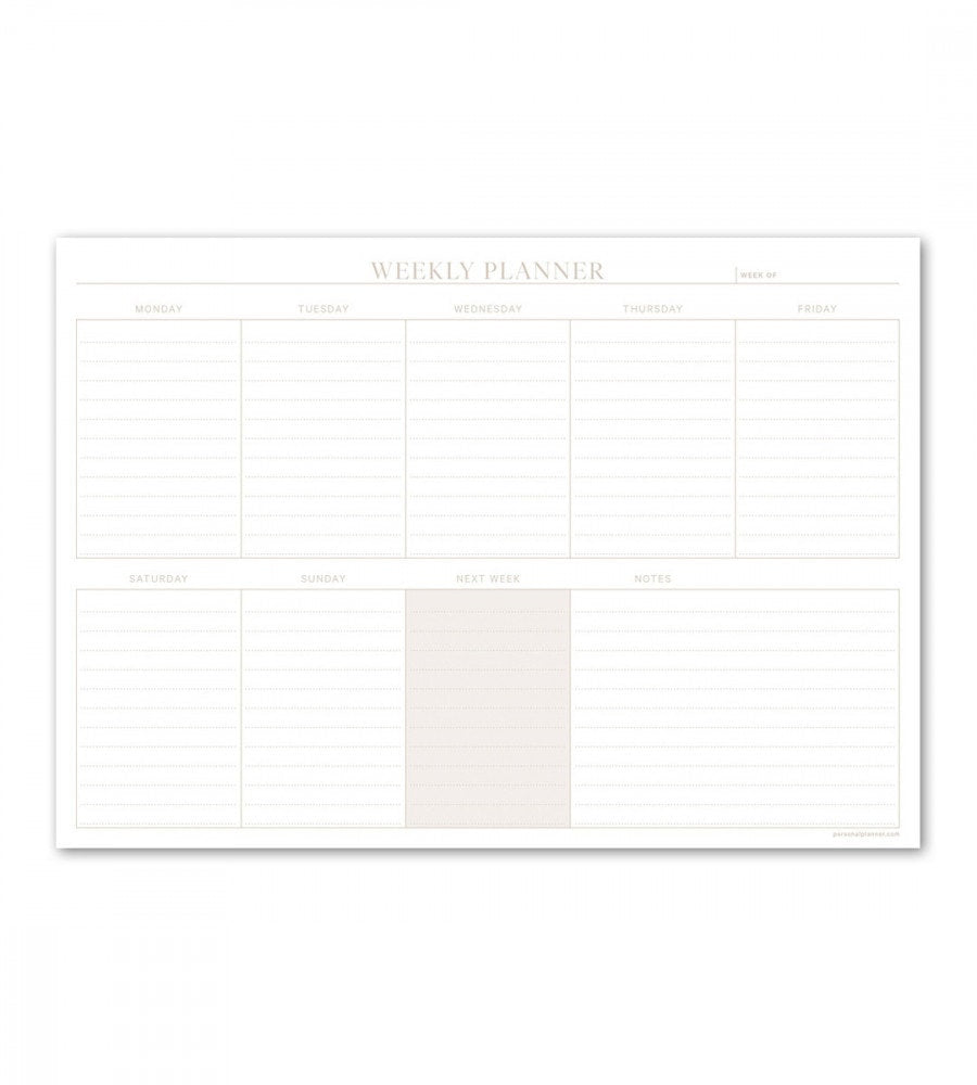block kalenderblock classic veckoöversikt - beige (kalenderblock) beige
