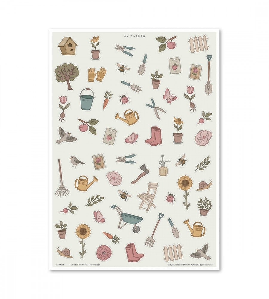 klistermarke klistermärken my garden (other-shapes) flerfärgad