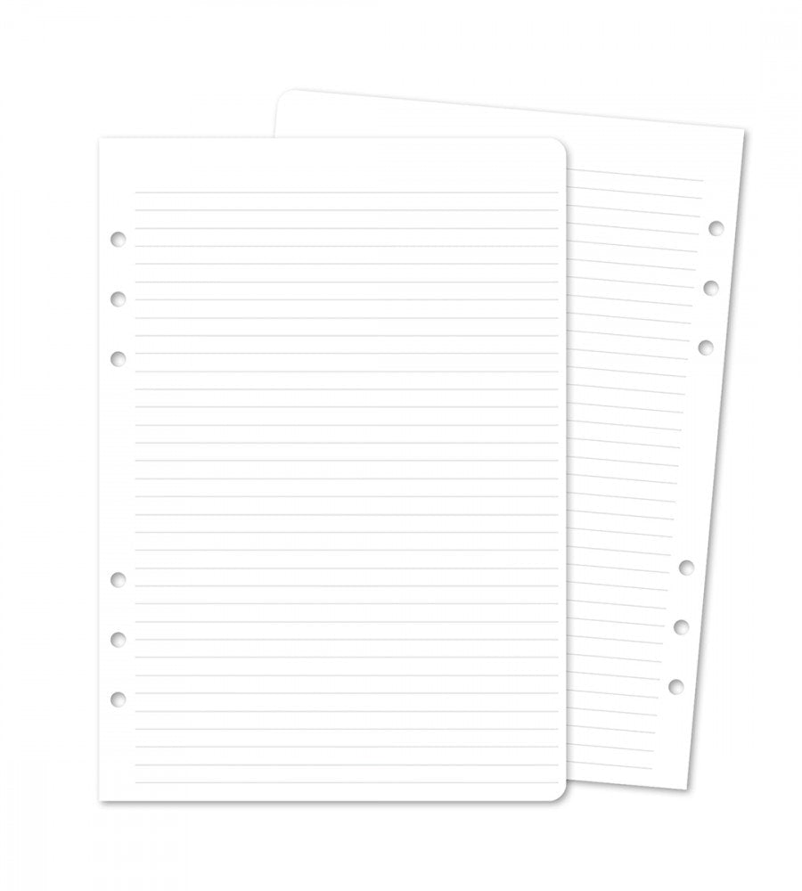 snap-in refill-sidor linjerat 12-pack till systemkalender - storlek a5 (systemkalender)