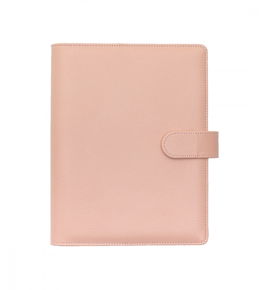 fodral ringpärm till systemkalender - storlek a5 - rosa (a5) rosa