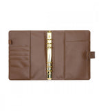 fodral ringpärm till systemkalender - storlek a5 - brun (a5) brun