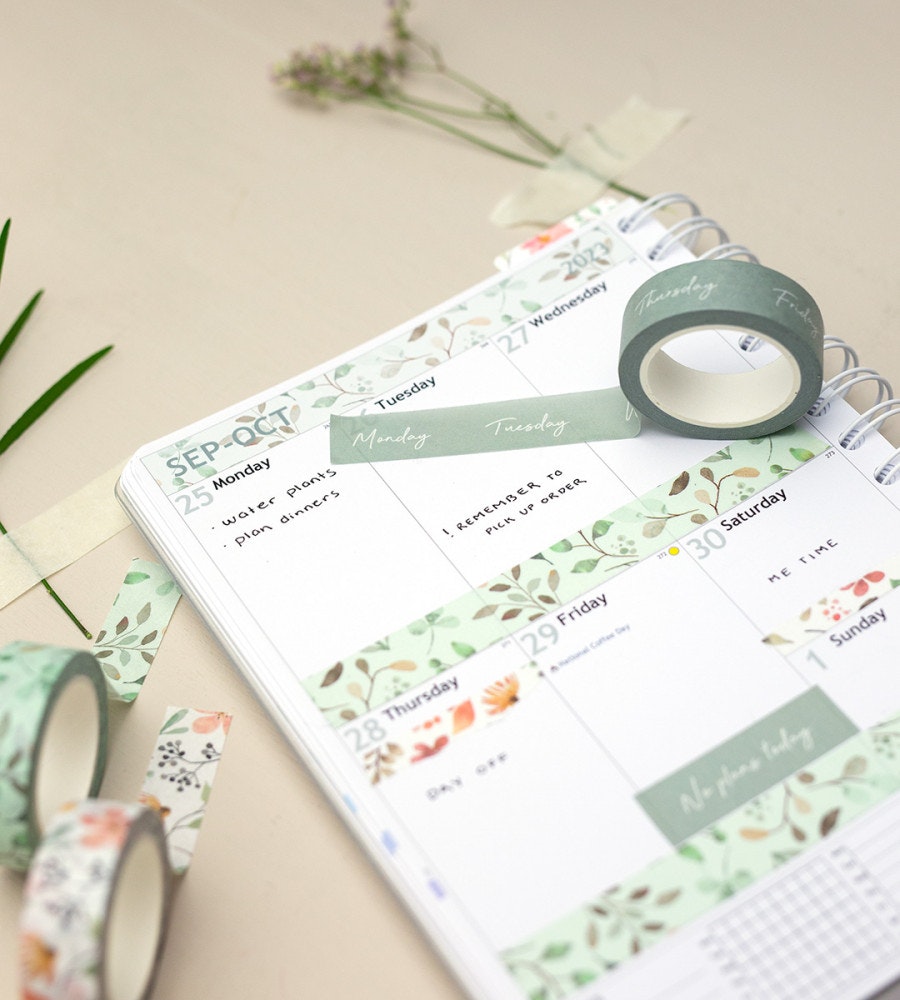 washitejp washitejp wildflowers 3-pack - grön (3-pack) grön