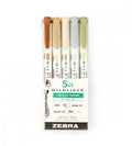 pennor Överstrykningspenna zebra mildliner neutral set 5-pack (warm) beige