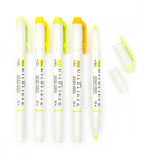 pennor Överstrykningspenna zebra mildliner yellow set 5-pack (warm) gul