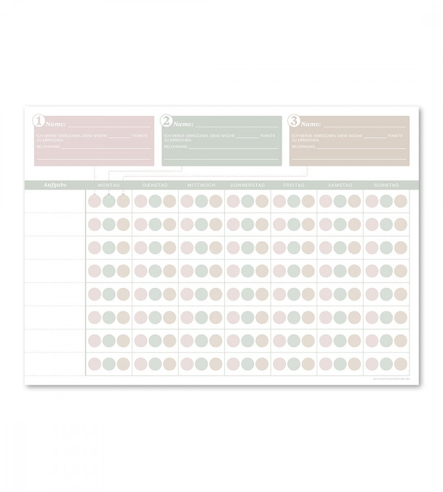 block motivationsblock für kinder (kalenderblock) flerfarget