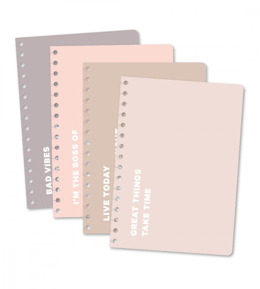 snap-in utbytbara snap in-omslag dusty blush till almanacka - storlek a5 (almanacka) flerfärgad, rosa