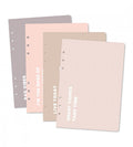 snap-in-omslag-system utbytbara omslag dusty blush 4-pack till systemkalender - storlek a5 (systemkalender) flerfärgad, rosa