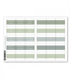 klistermarke månadsflikar fab tabs - blå/grön (tabs) blå/grön
