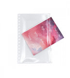 plastficka plastficka till almanacka - storlek a5 - med zip (a5) transparent