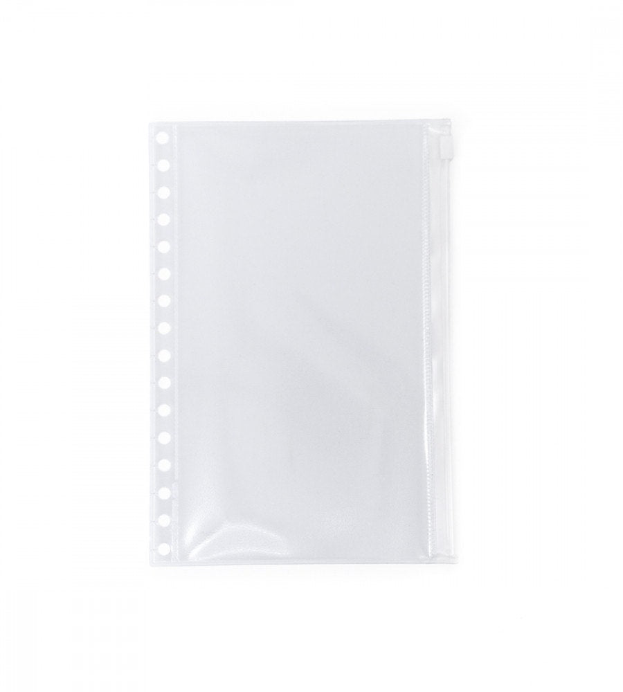 plastficka plastficka till almanacka - storlek a5 - med zip (a5) transparent