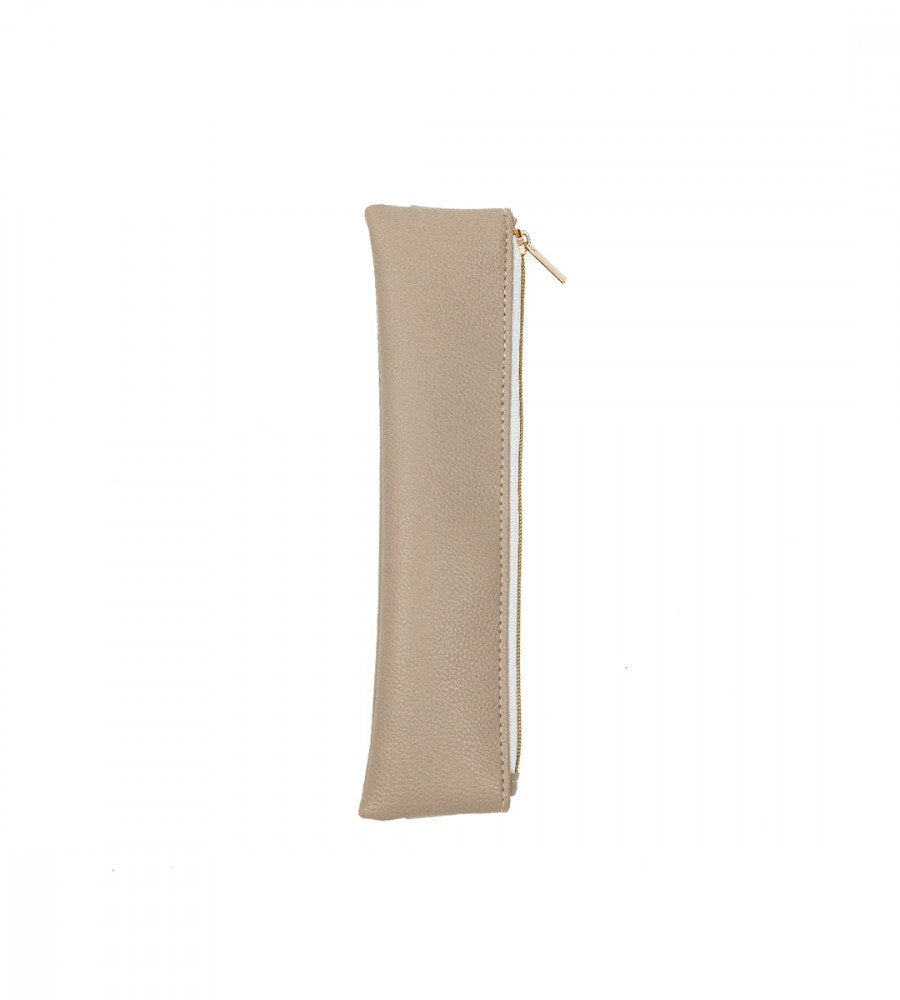 pencil-case pennfodral litet med gummiband - grå/beige (forvara) grå/beige