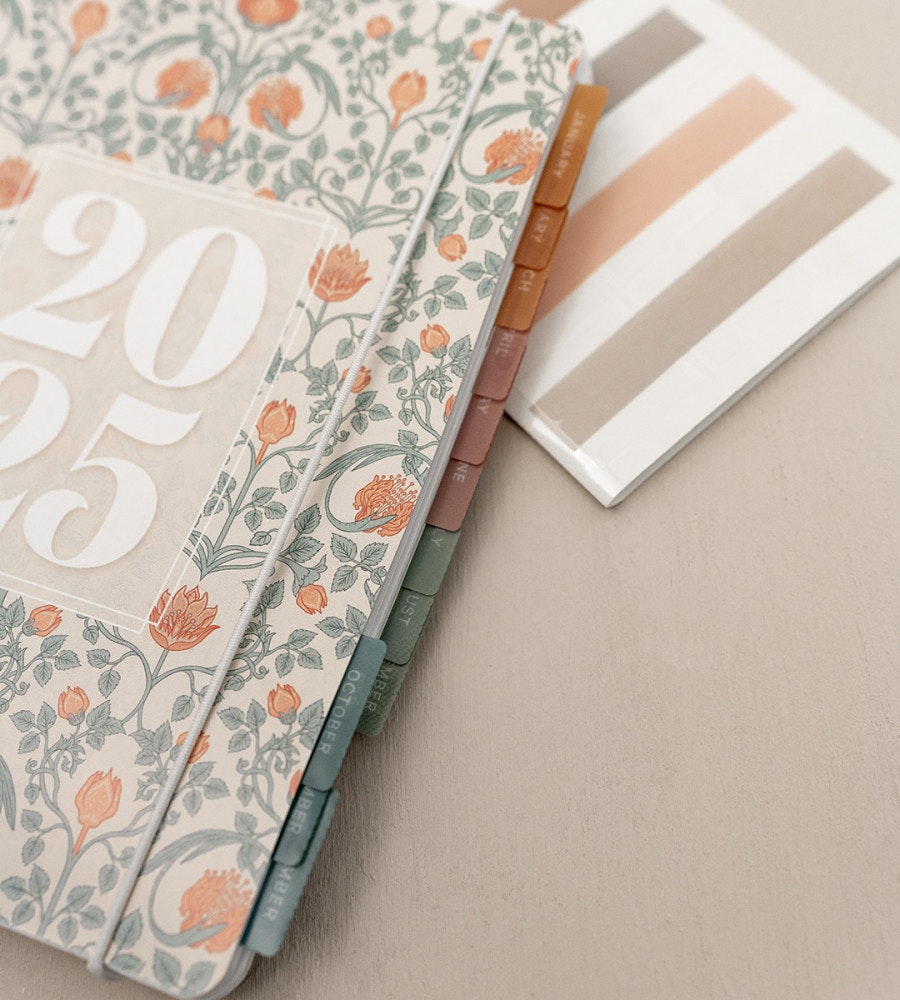 klistermarke månadsflikar fab tabs - jordnära färger (tabs) flerfärgad