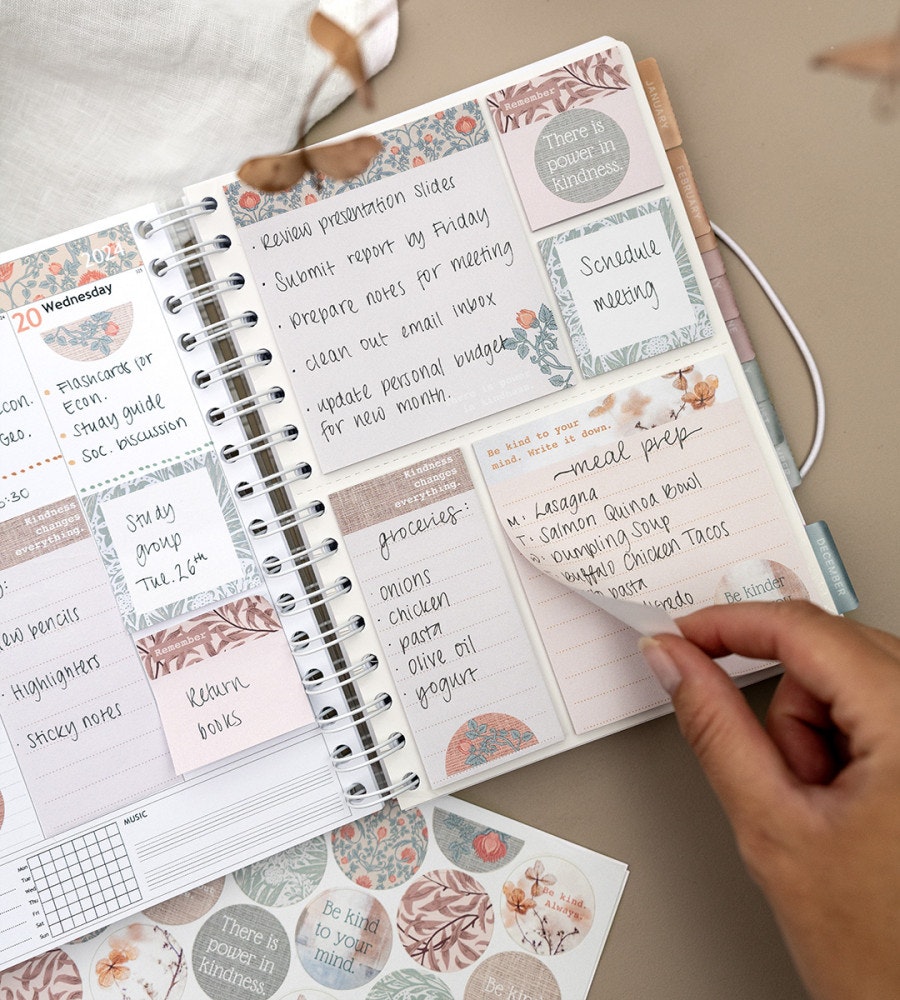 sticky-notes sticky notes kind to your mind till almanacka - storlek a5, a4 (spiral) flerfärgad