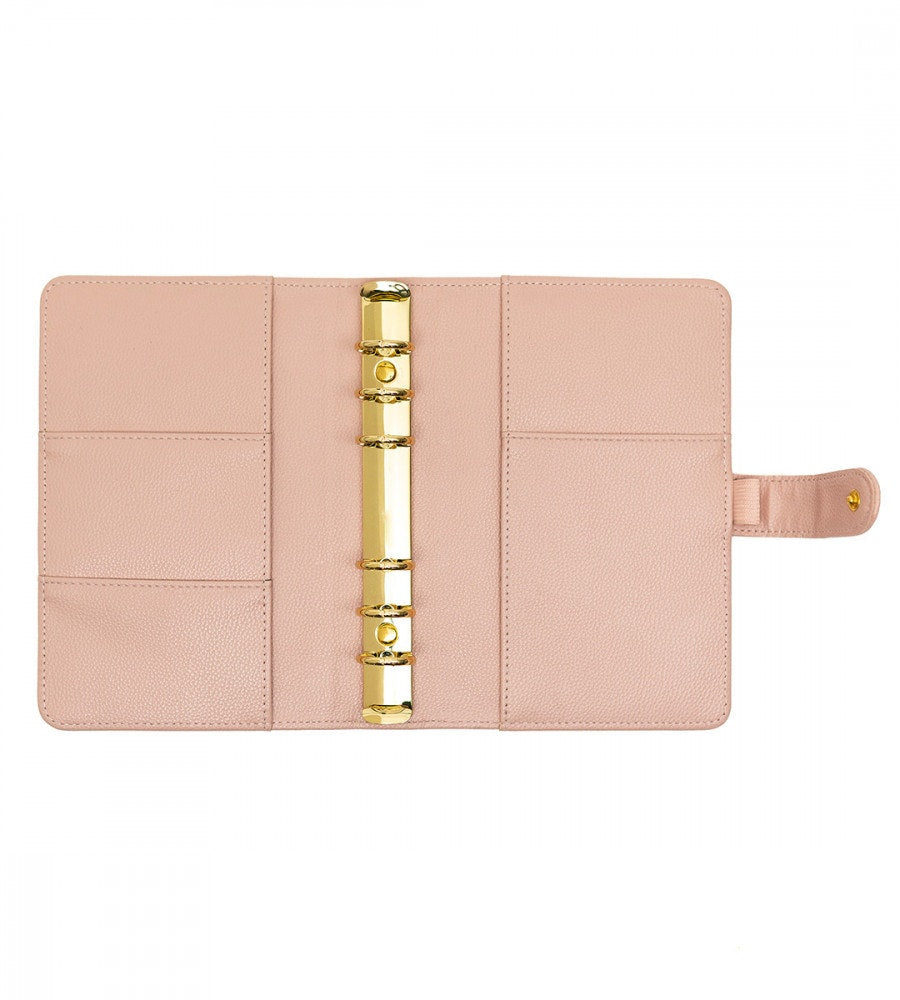 fodral ringpärm till systemkalender - storlek personal - rosa (personal) rosa