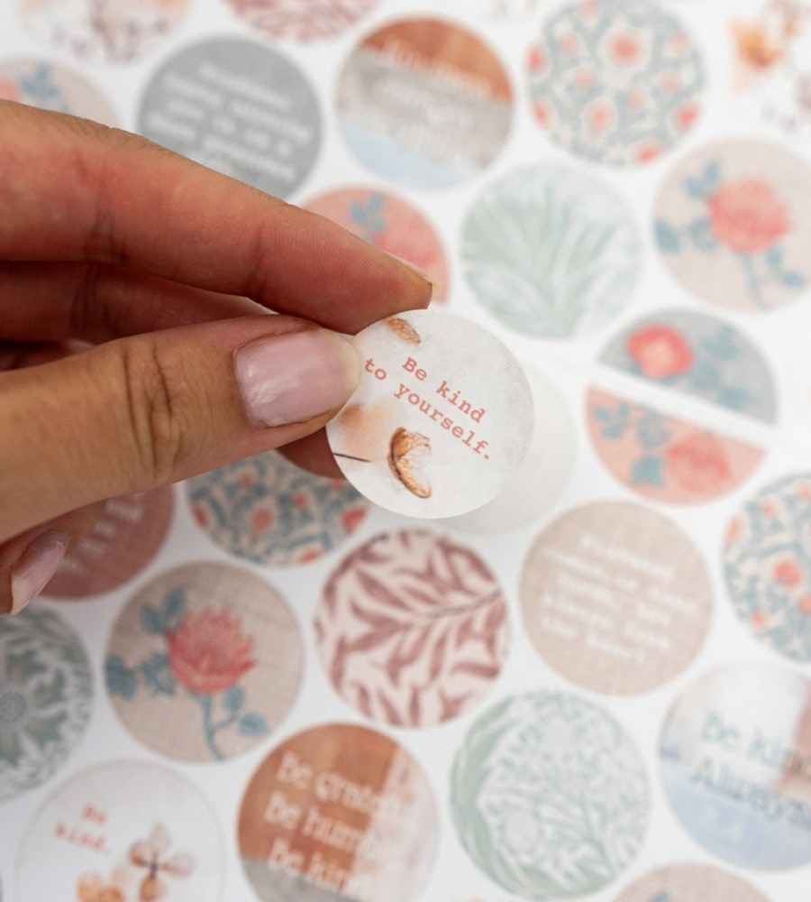 klistermarke klistermärken kind to your mind (rounds) (rounds) multifärg