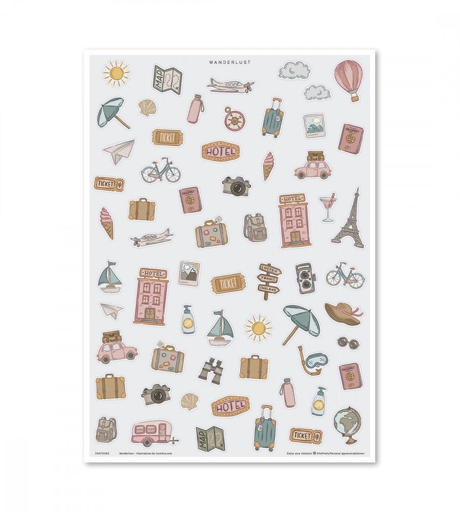 paket klistermärken home & away 5-pack (klistermarken)