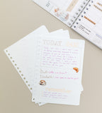 refill snap in refill-sidor blanka 12-pack till almanacka - storlek a5 (spiral)