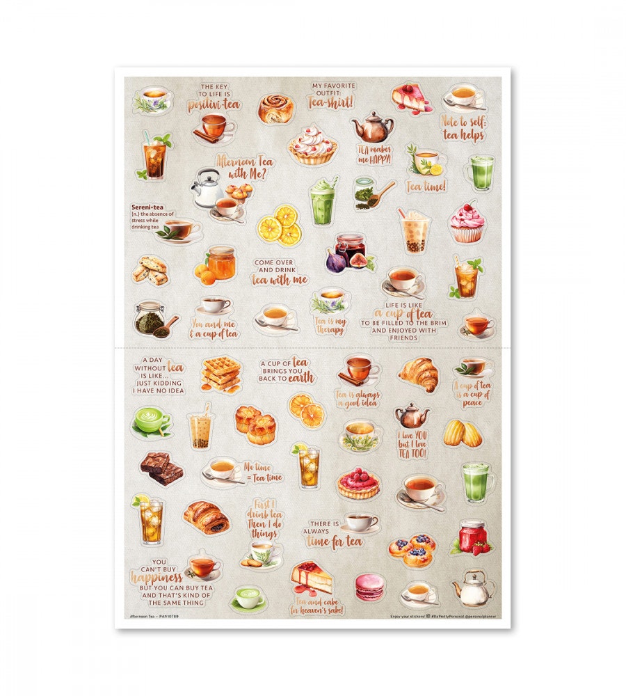 klistermarke klistermärken afternoon tea (other-shapes) beige