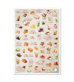 klistermarke klistermärken afternoon tea (other-shapes) beige