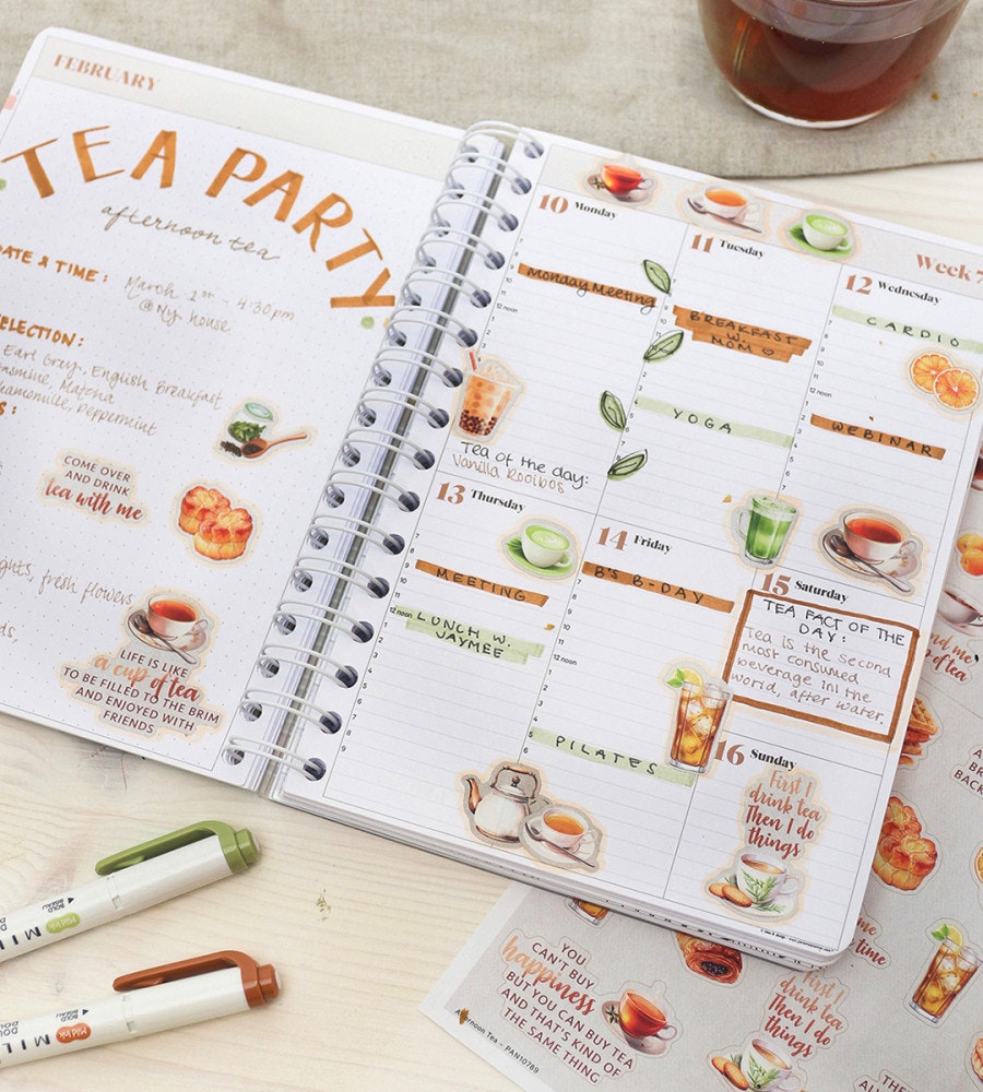 klistermarke klistermärken afternoon tea (other-shapes) beige