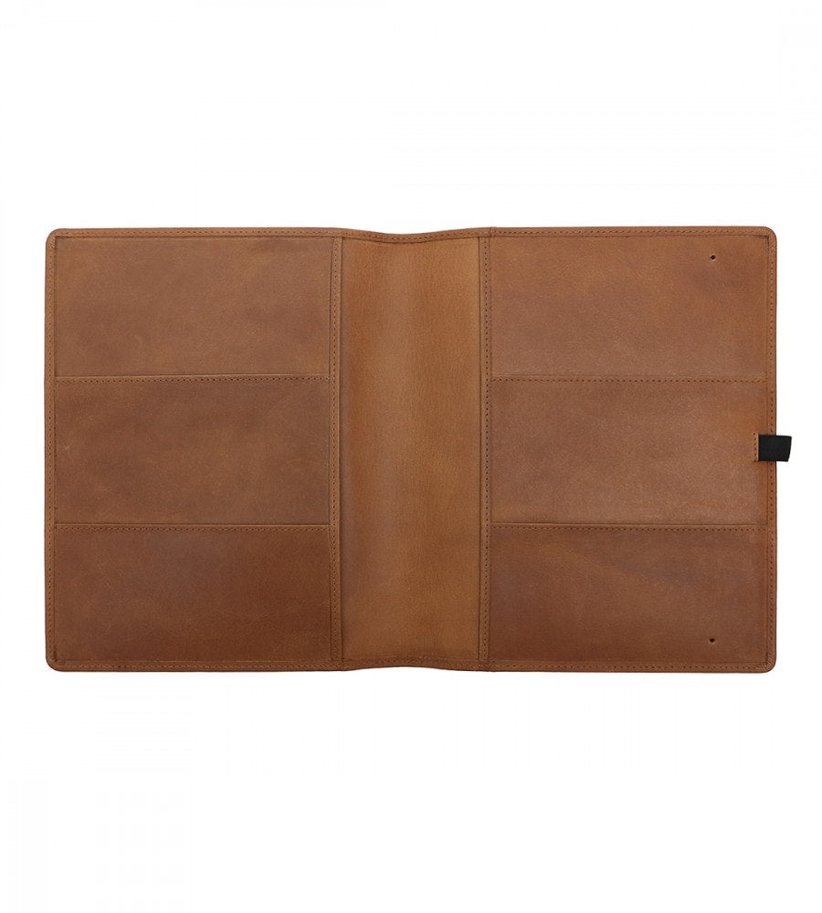 fodral almanacksfodral läder - storlek a5 - cognac (kalvskinn) cognac
