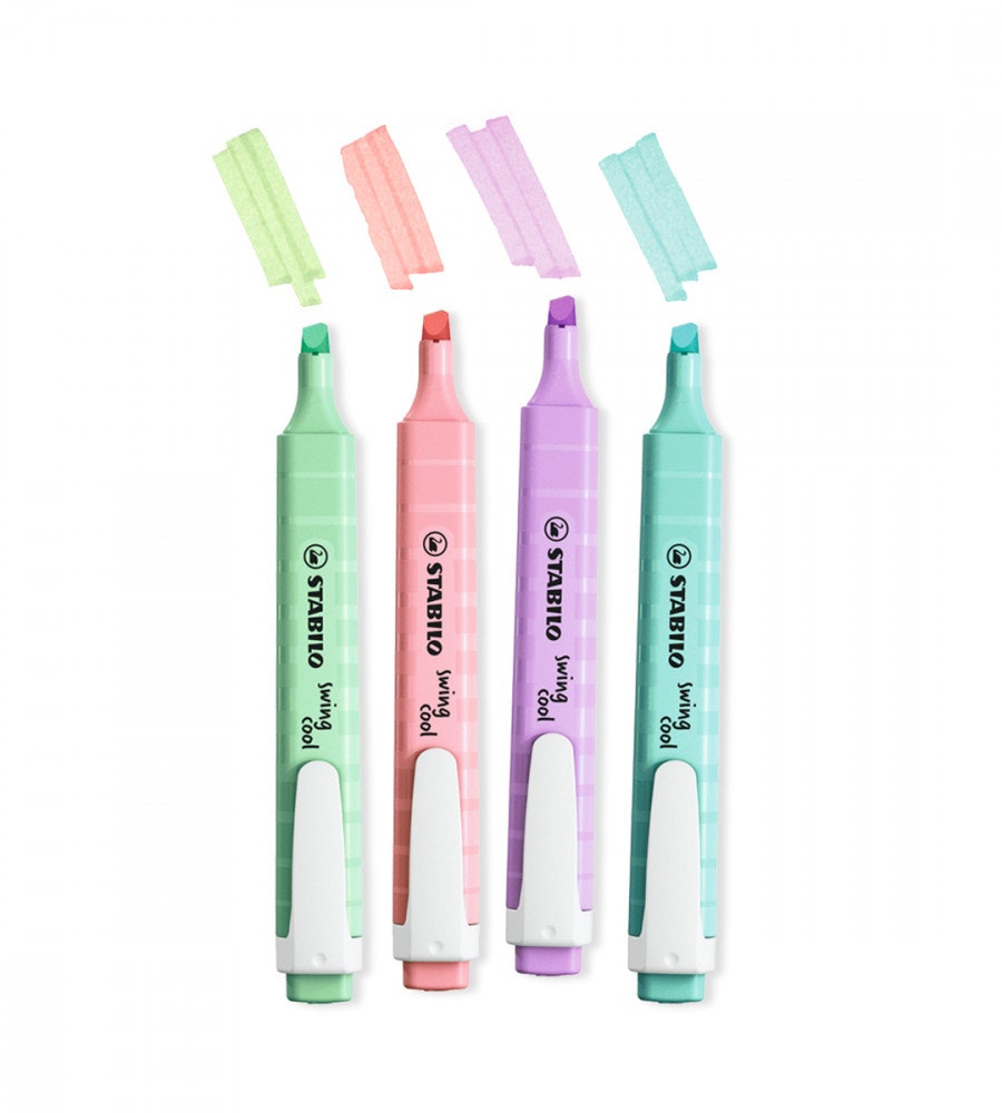 penna Överstrykningspennor stabilo swing cool pastel colors 4-pack (stabilo) flerfärgad