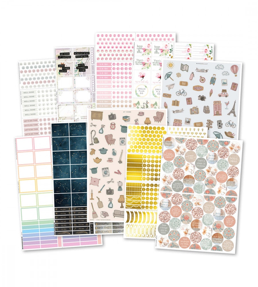paket klistermärken lovely lot 10-pack (klistermarken)