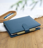 fodral ringpärm till systemkalender - storlek a5 - mörkblå (a5) mörkblå