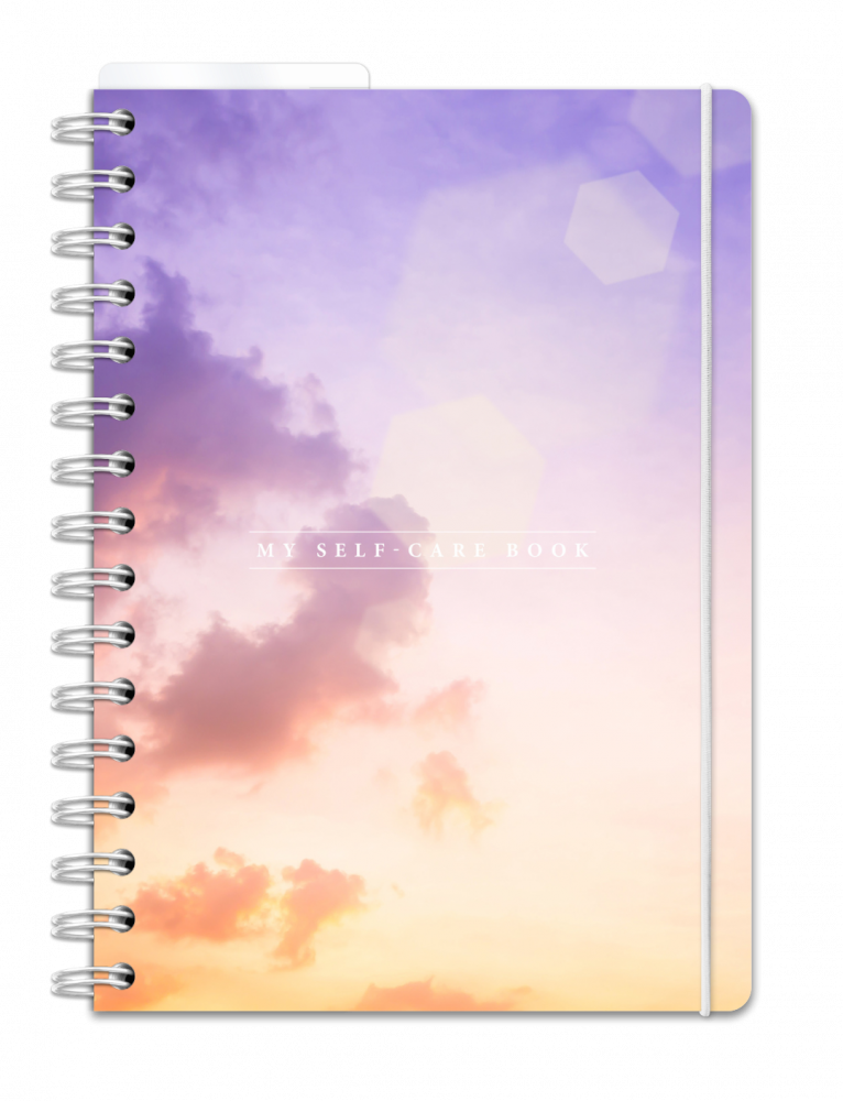 a5 personlig selfcarebok - storlek a5 - spiralbunden (anteckningsbok)