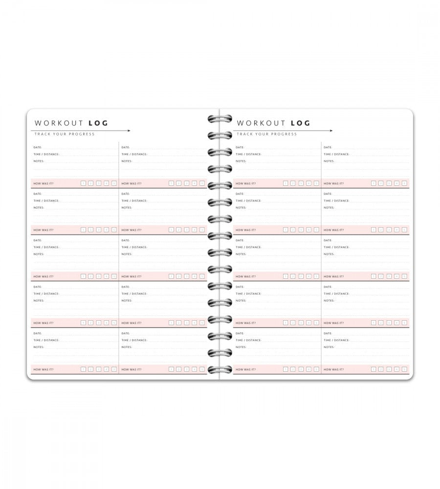 a5 personlig selfcarebok - storlek a5 - spiralbunden (anteckningsbok)