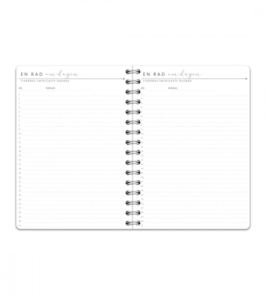 a5 personlig selfcarebok - storlek a5 - spiralbunden (anteckningsbok)