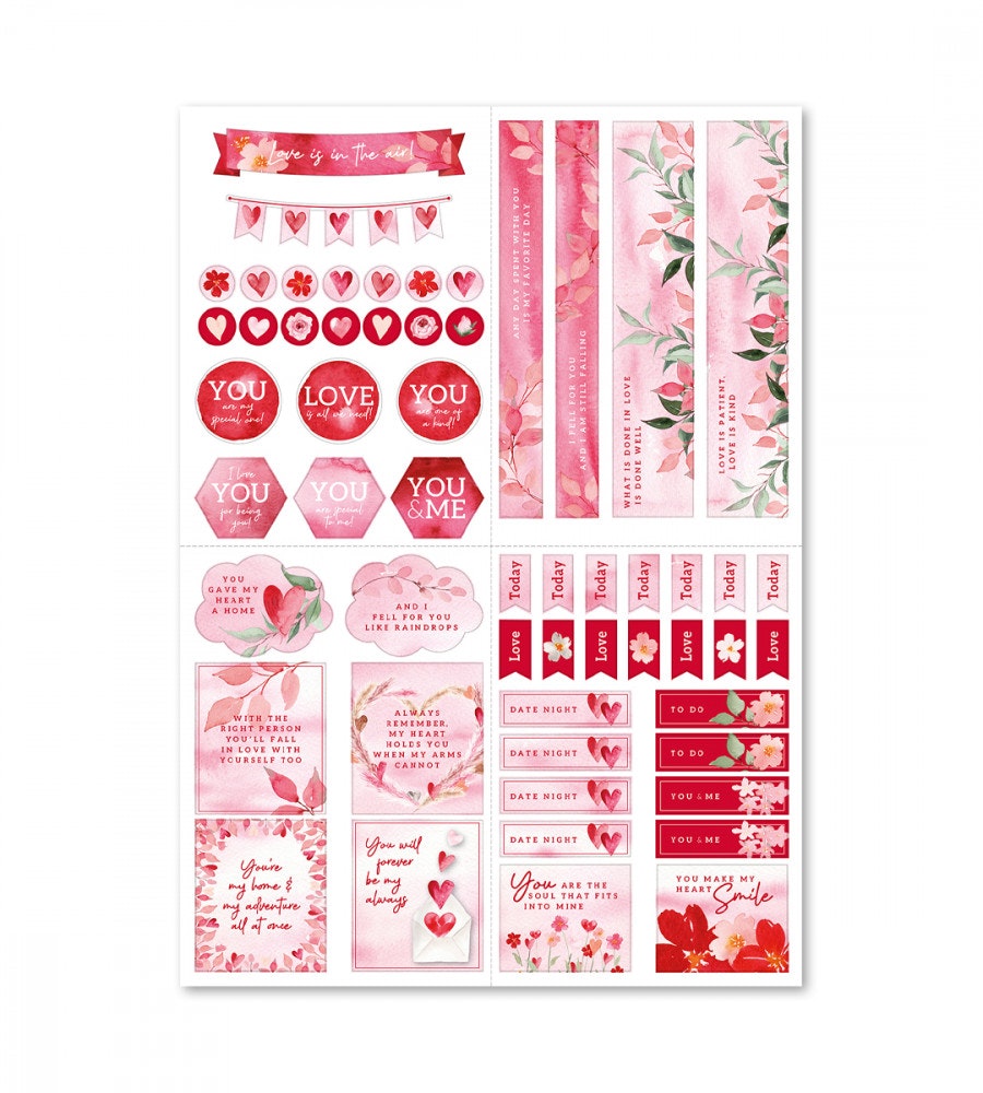 klistermarke klistermärken spread love (spread) (spread) multicolor