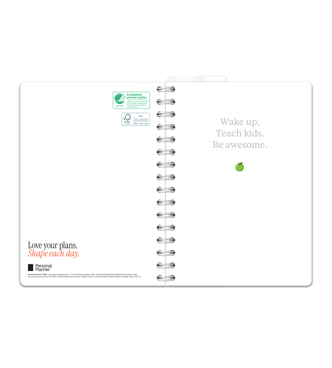 Spiralbindung A5 - Lehrerkalender
