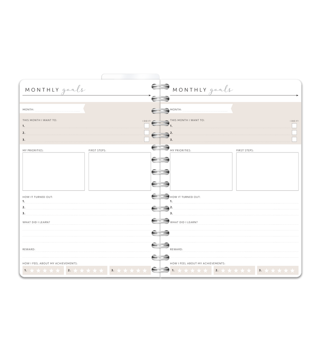 Spiralbindun A5 - Selfcare Journal