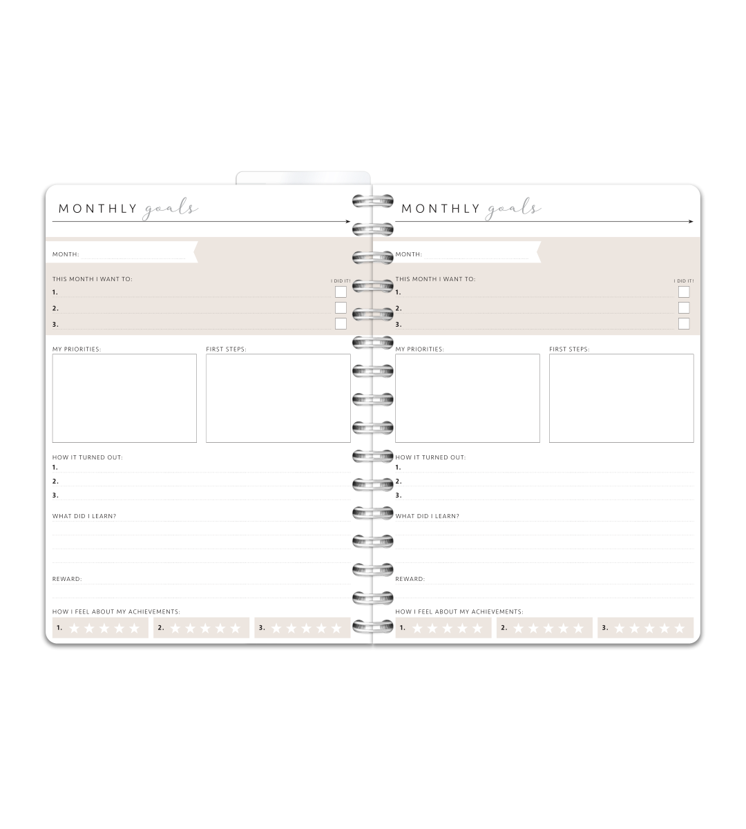 Spiralbindun A5 - Selfcare Journal
