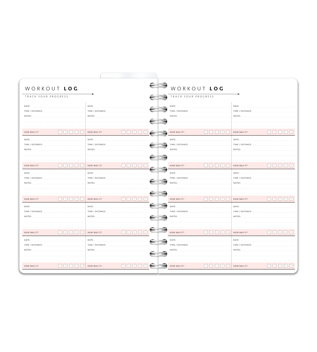 Spiralbindun A5 - Selfcare Journal