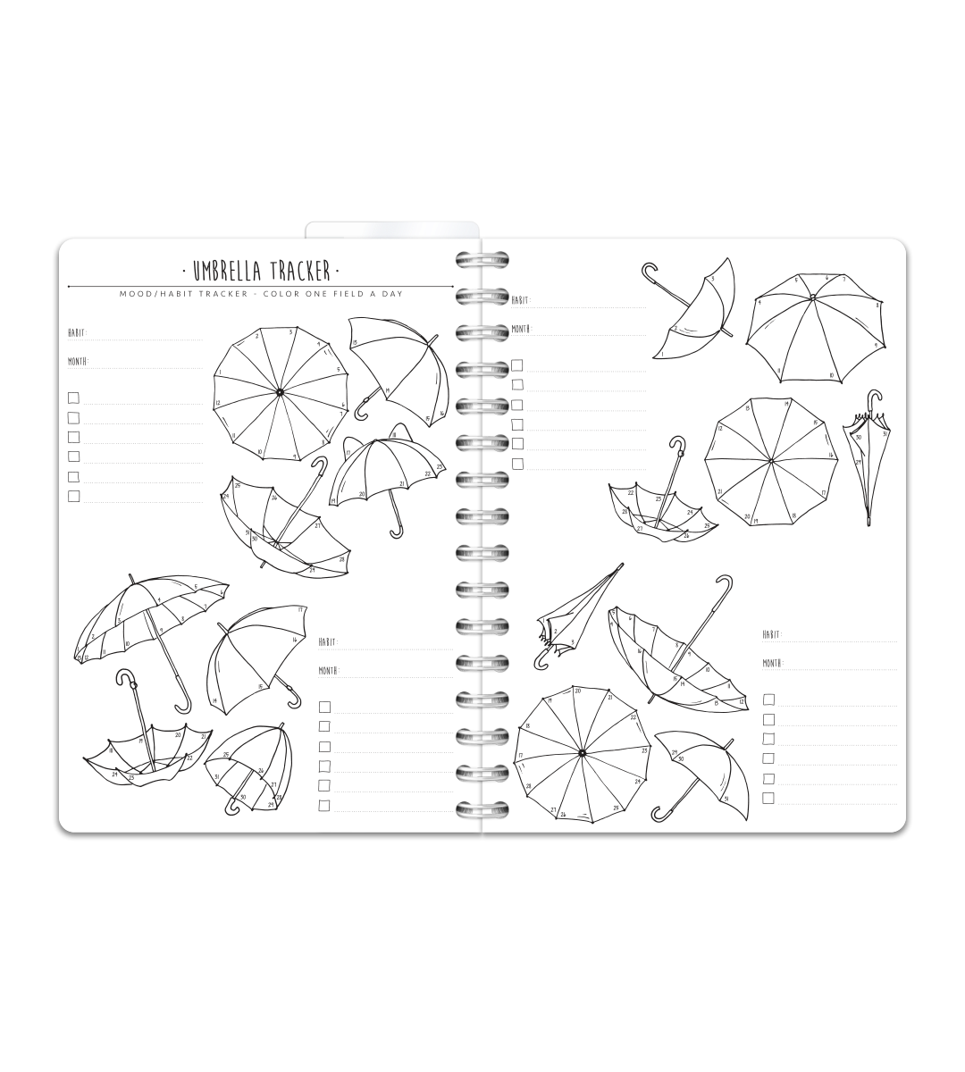 Spiralbindung A5 - Bullet Journal