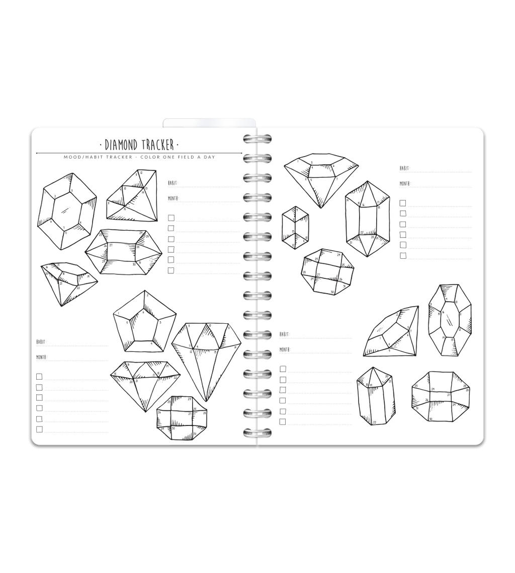Spiralbindung A5 - Bullet Journal