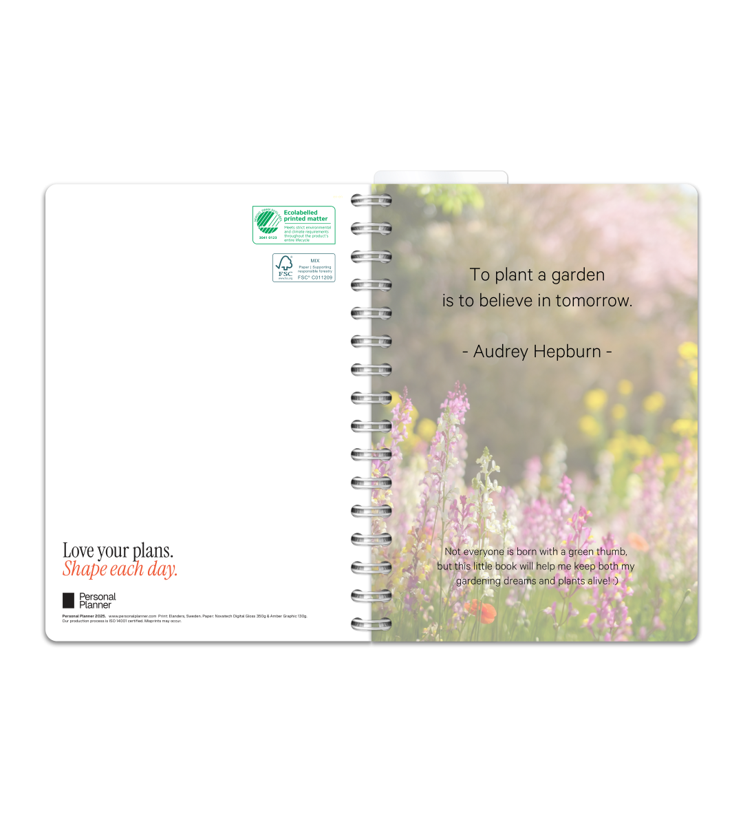 Spiralbindung A5 - Gartenjournal