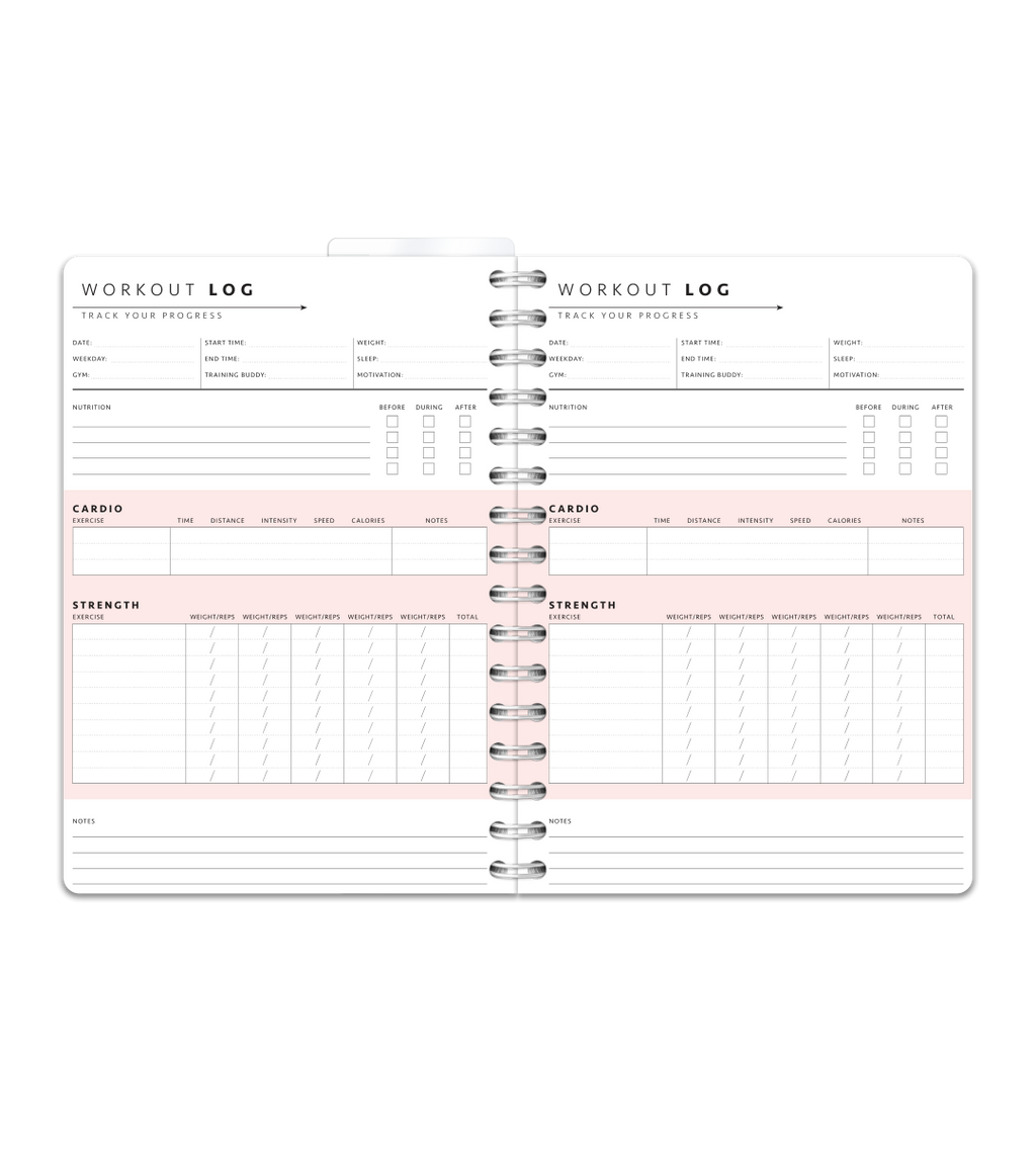 Spiralbindung A5 - Trainingstagebuch