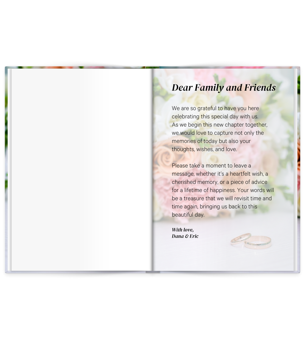 Hardcover A5 - Hochzeitsgästebuch