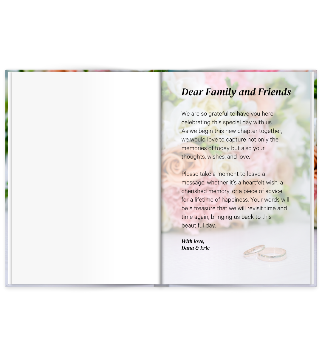 Hardcover A5 - Hochzeitsgästebuch